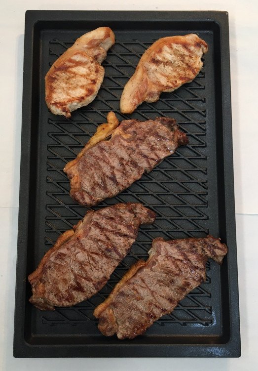 25333-BBQ - 1/1gn Lotan coated non stick Chargill grilling plate