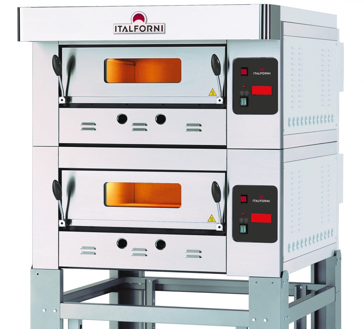 Italforni EGB-2 Heavy duty twin deck gas pizza oven - 12 x 12" Pizzas