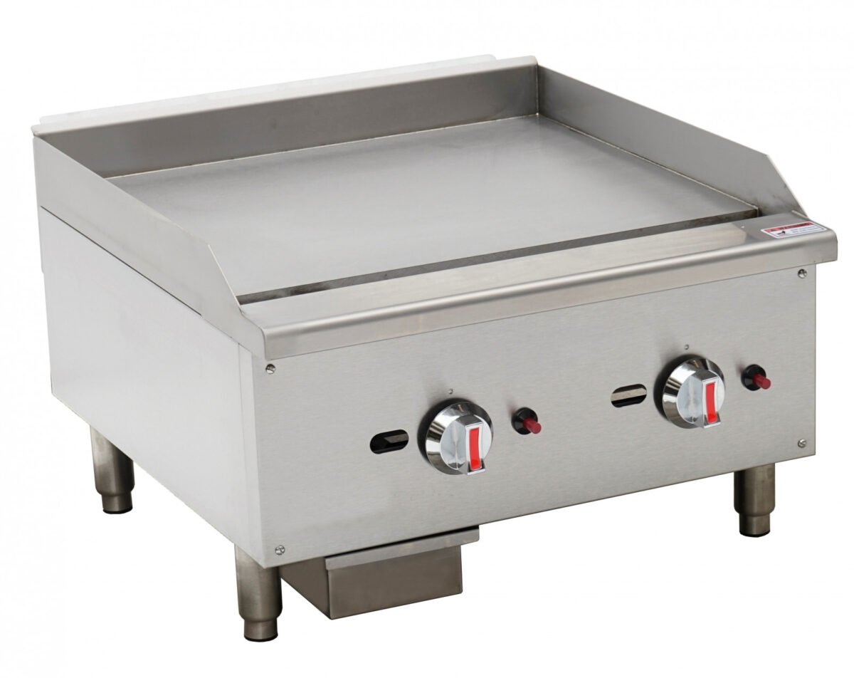 Chefs Range EGG24S - 24" Gas griddle - smooth plate