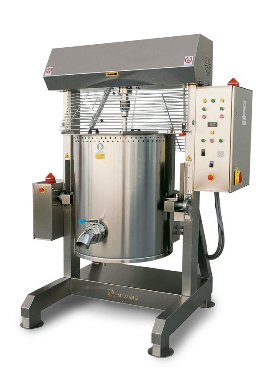 De Danieli C4002EI - 400 Ltrs Electric High temperature Indirect heat tilting kettle with stirer for medium density products