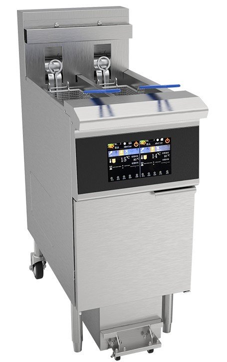 Chefs Range ECEH213L - Twin tank 11.5+11.5 Ltr Electric Filtration fryer & basket lift