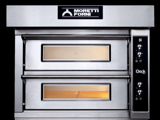 Moretti IDD72.72 Twin deck electric pizza oven - 8 x 13" Pizzas with Electronic controls