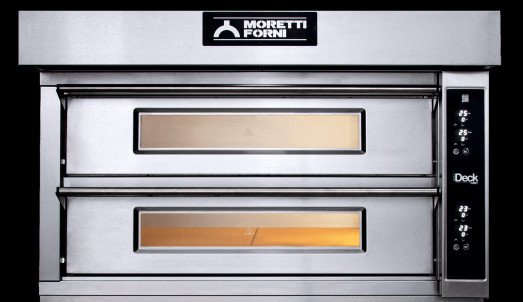 Moretti IDD105.105 Twin deck electric pizza oven - 18 x 12" Pizzas with Electronic controls