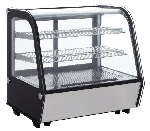 Chefs Range RTW120L4 - Refrigerated 3 Tier Curved Glass Counter top display