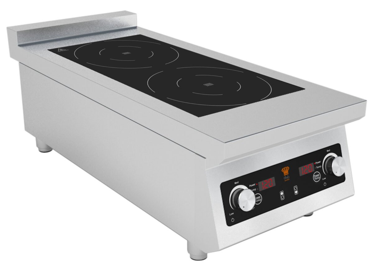 Chefs Range BE70IH2-3.5 70 Line Counter top 2 Ring Induction hob - 2 x 3.5kw power