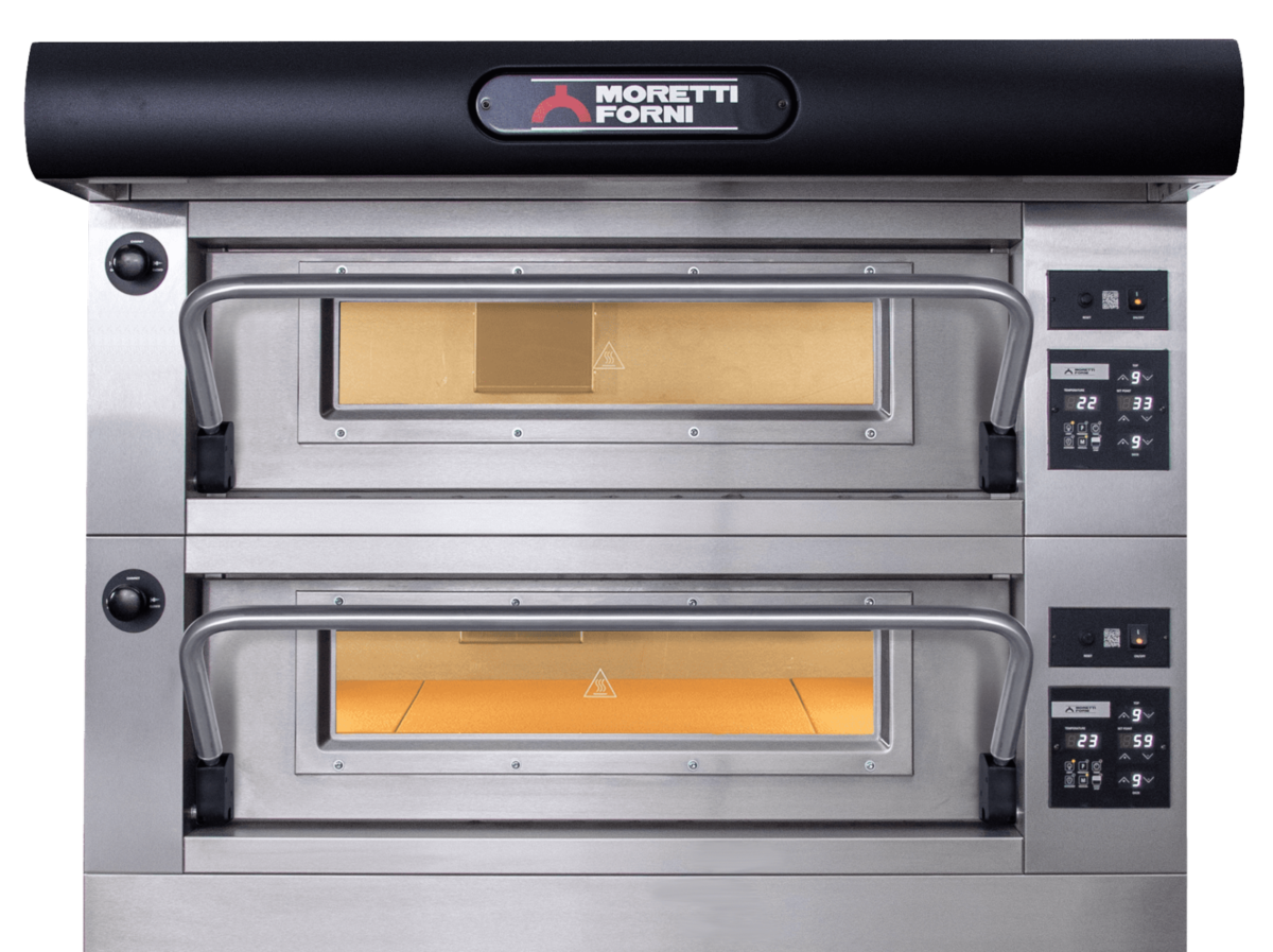 Moretti Forni Series PB80E-2. 4 Tray - Twin Deck Electric Bakery oven