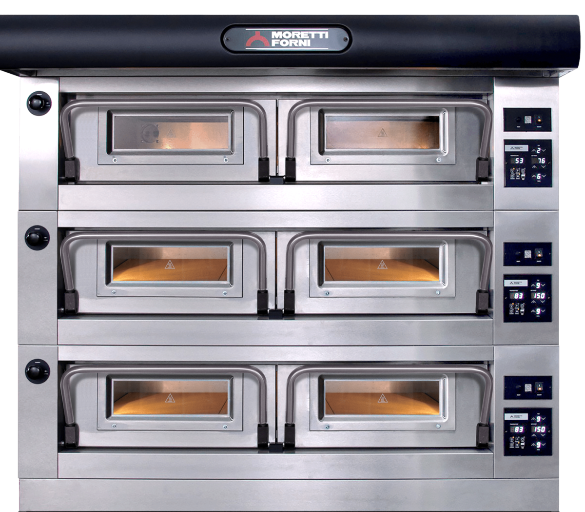 Moretti Forni PB120EA-3. 3 Tray - Triple Deck Electric Bakery oven
