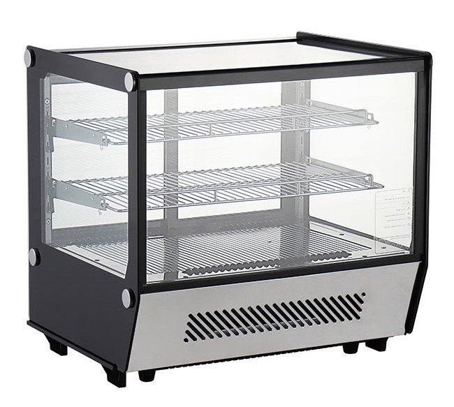 Chefs Range RTW120L5 - Refrigerated 3 Tier Square Glass Counter top display