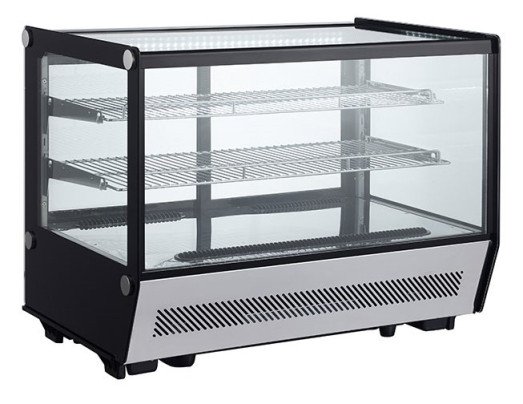 Chefs Range RTW160L5 - Refrigerated 3 Tier Square Glass Counter top display