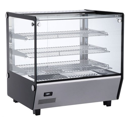 Chefs Range RTR120L5 - Heated 3 Tier Square Glass Counter top display