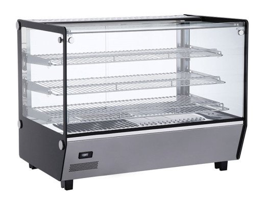 Chefs Range RTR160L5 - Heated 3 Tier Square Glass Counter top display