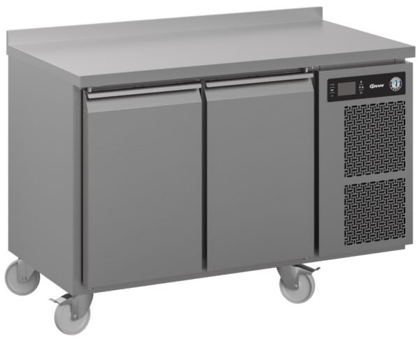 Hoshizaki Premier K 2 A5 DL DR C U 2 Door Stainless Steel Refrigerated Counter with Splashback, 301 Litres