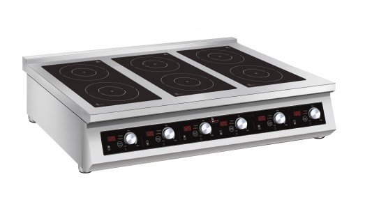 Chefs Range BE70IH6-5 70 Line Counter top 6 Ring Induction hob - 6 x 5kw power