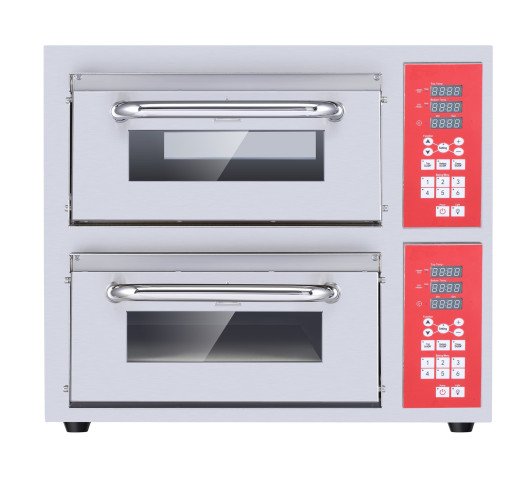Chefs Range FP17AE - Compact Twin deck pizza ovens with programmable controls - 2 x 16" pizzas