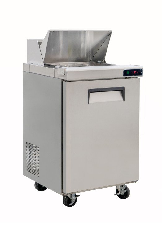 Chefs Range TSSU-29T - Single Door Prep counter + 8 x 1/6gn containers