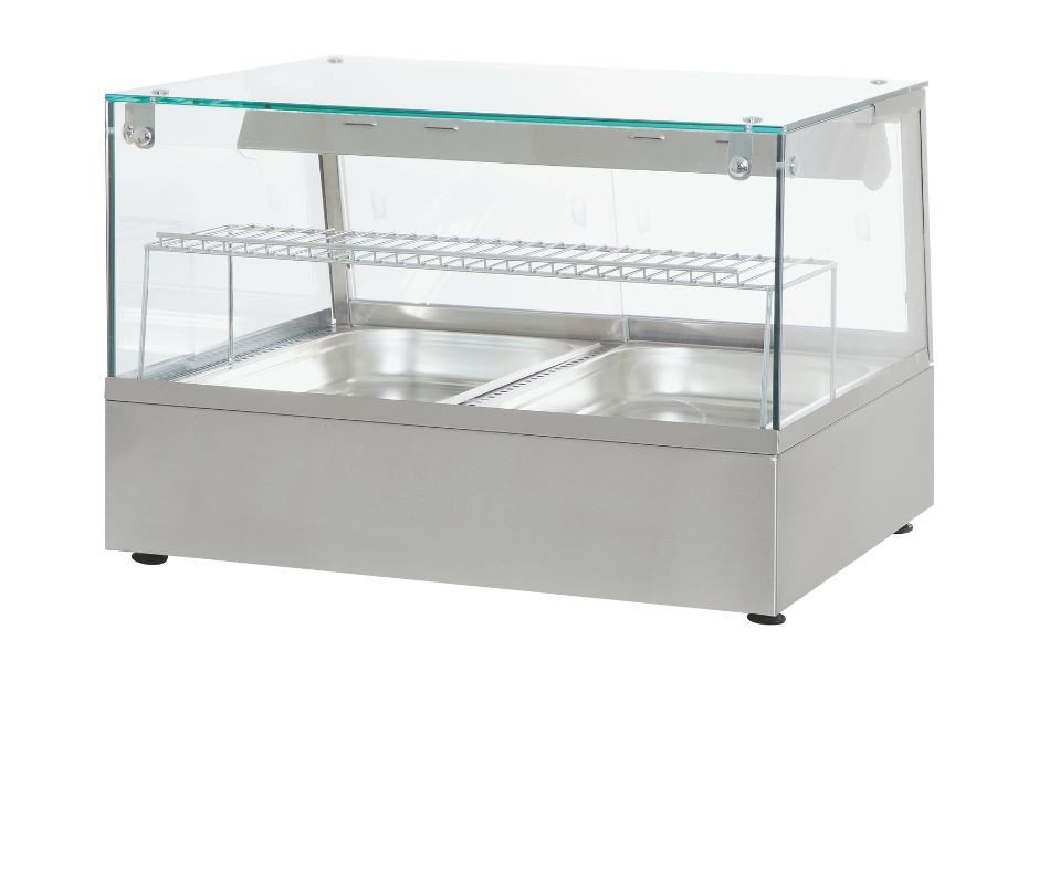 Chefs Range HDW2 - 2 x 1/1gn Convection Heated display with humidity & halogen heat lamps