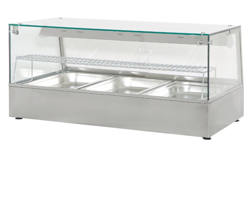 Chefs Range HDW3 - 3 x 1/1gn Convection Heated display with humidity & halogen heat lamps