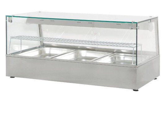 Chefs Range HDW3 - 3 x 1/1gn Convection Heated display with humidity & halogen heat lamps
