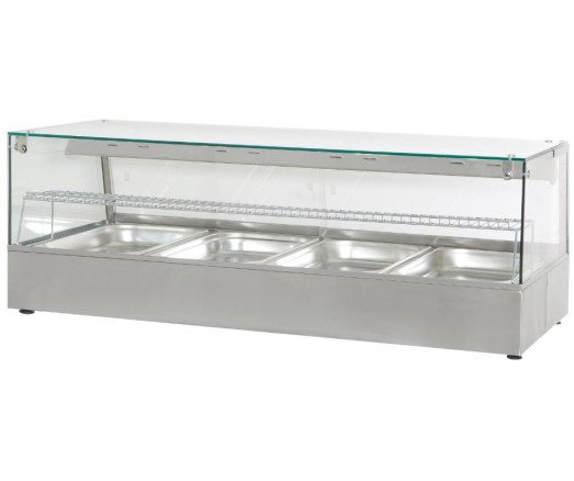 Chefs Range HDW4 - 4 x 1/1gn Convection Heated display with humidity & halogen heat lamps