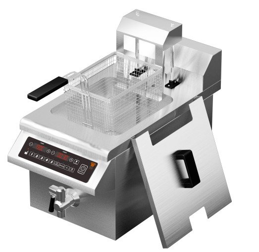 Chefs Range E350Z8F-L - 8 Ltr Counter top Induction fryer with auto basket lift