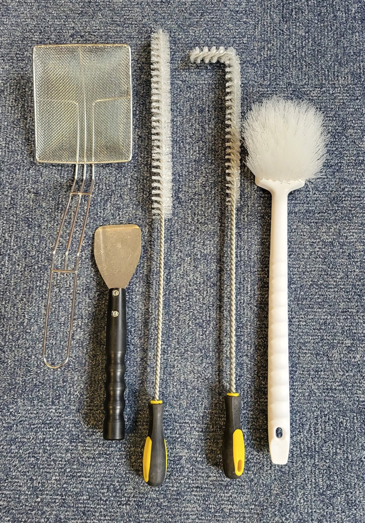 Fryer 5 piece brush cleaning set
