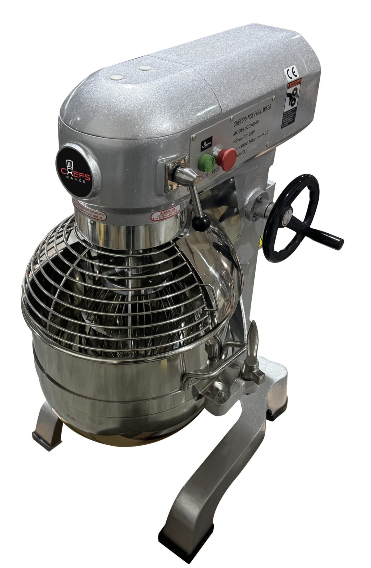 Chefs Range AD40 - 40 Ltr, 3 Speed Heavy duty planetary mixer