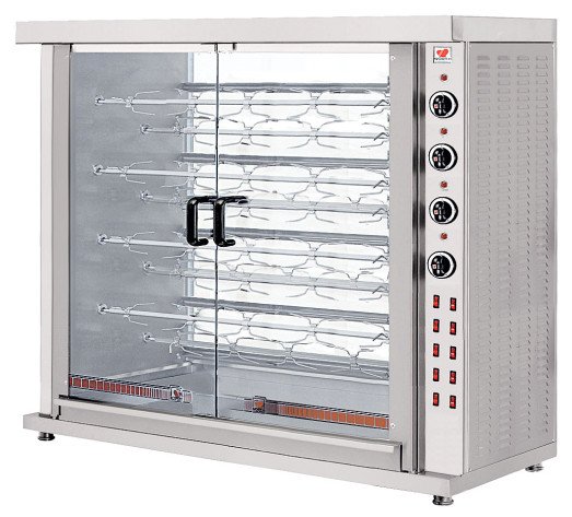 North HK9 - 9 spit - 45 bird Electric Chicken rotisserie