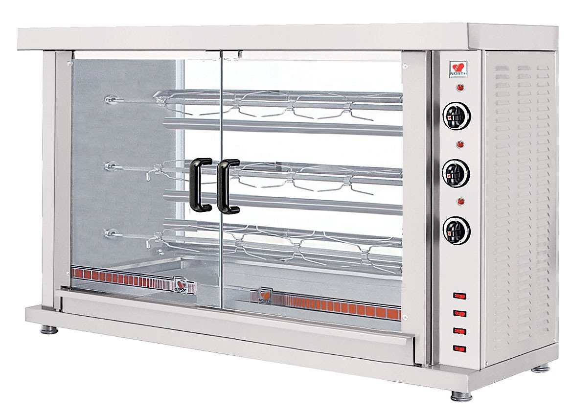 North HK3A - 3 spit - Lamb/Suckling pig rotisserie
