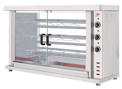 North HK3A - 3 spit - Lamb/Suckling pig rotisserie