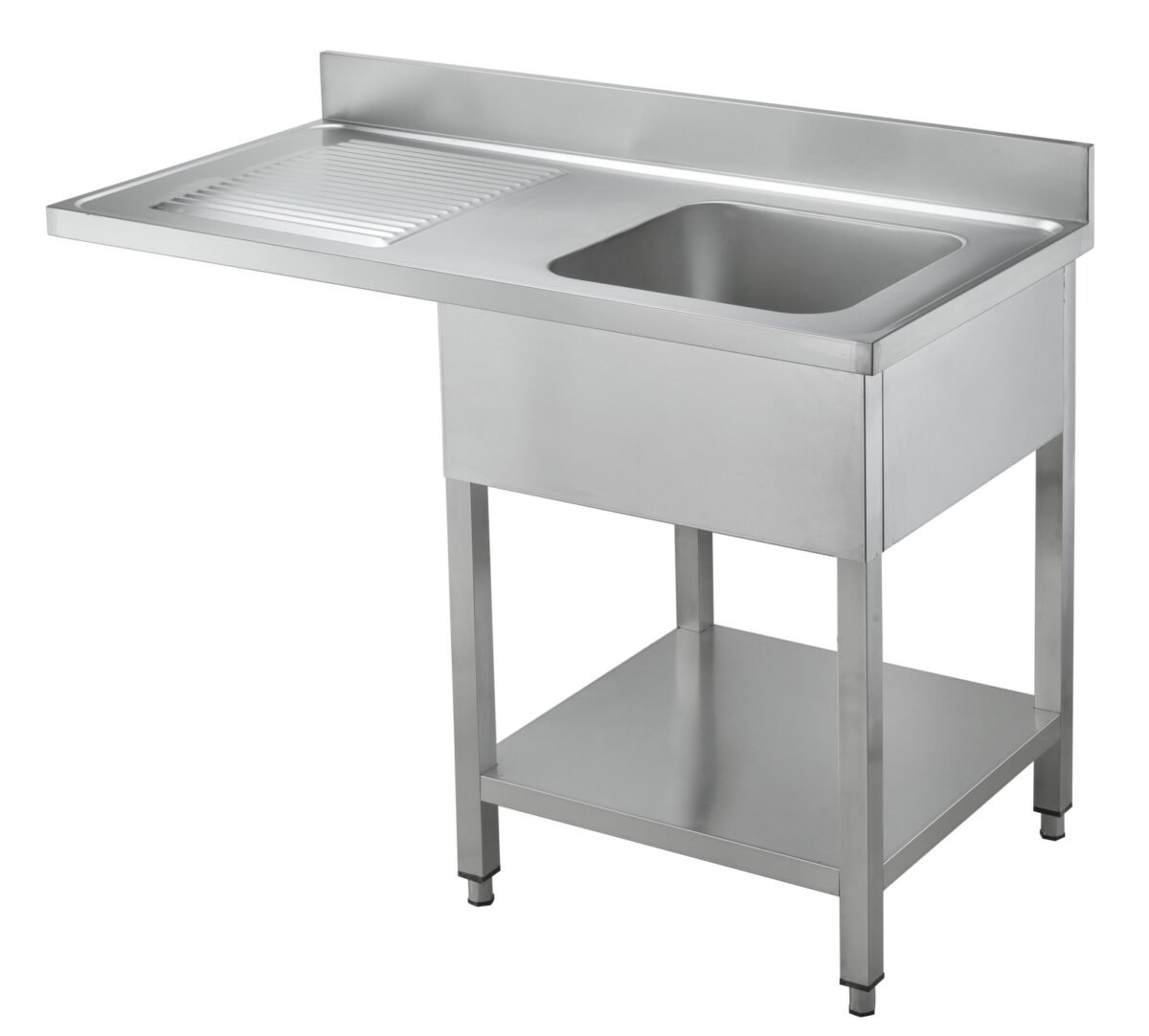Chefs Range STD02D-146R1C 1400mm Dishwasher sink left hand drainer with mixer tap & waste fittings