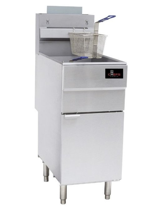 Chefs Range GF90 - 22 Ltr Single tank gas fryer (3 burner)