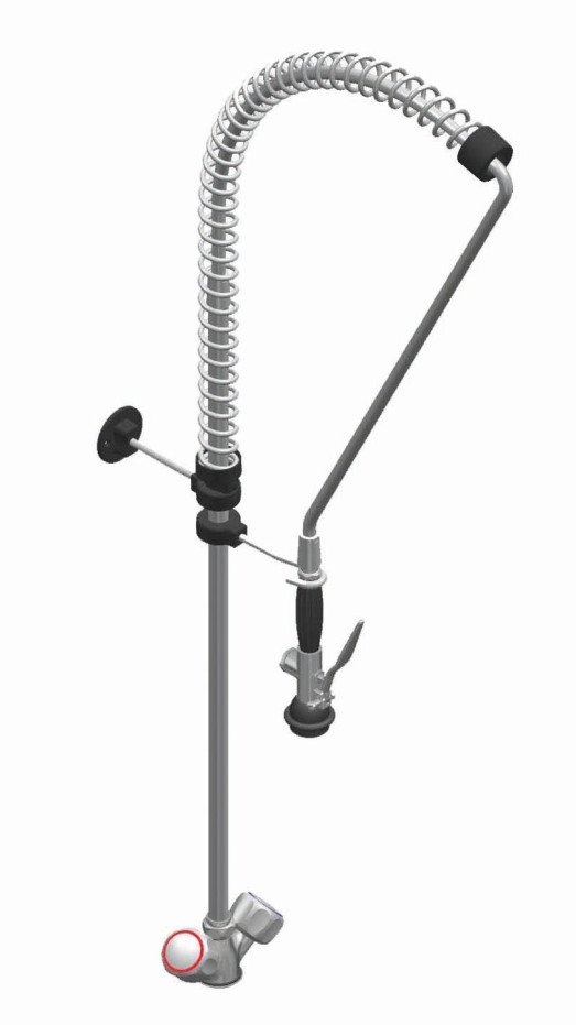 Aristarco OB016275 Pre rinse arm with faucet/tap