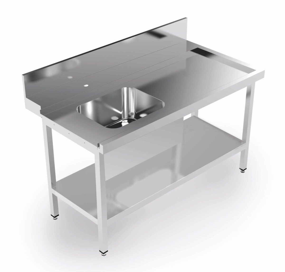 Aristarco - 1200mm Left hand Pre rinse sink for hood dishwasher