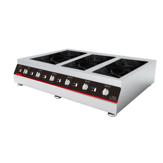 Chefs Range GXIH6-3/RT 70 LINE Counter top 6 Ring Induction hob - 6 x 3.0kw power
