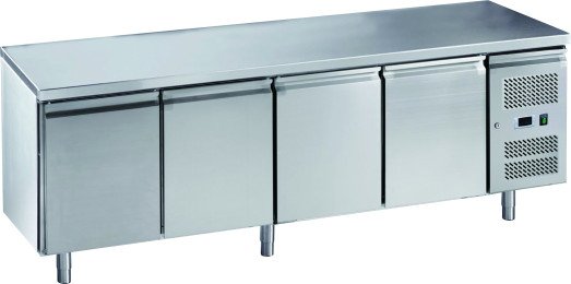 Chefs Range RC4-2H2L - Dual temperature 4 Door Counter with castors