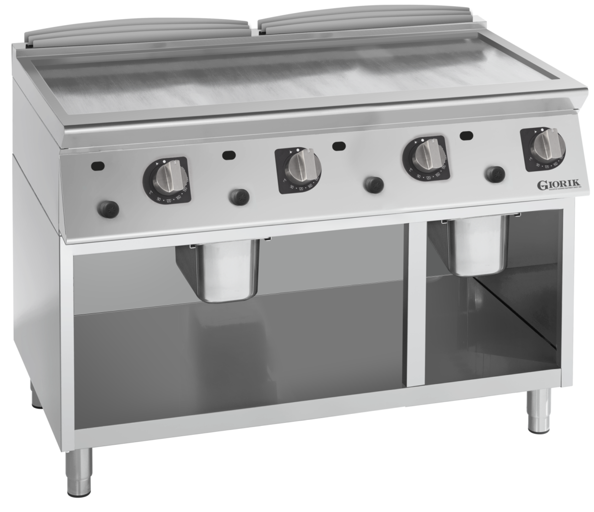 Giorik FLG76GCRX - 4 Zone Gas griddle - smooth plate chrome plated