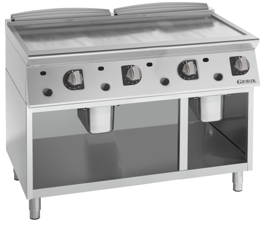 Giorik FLG76GCRX - 4 Zone Gas griddle - smooth plate chrome plated