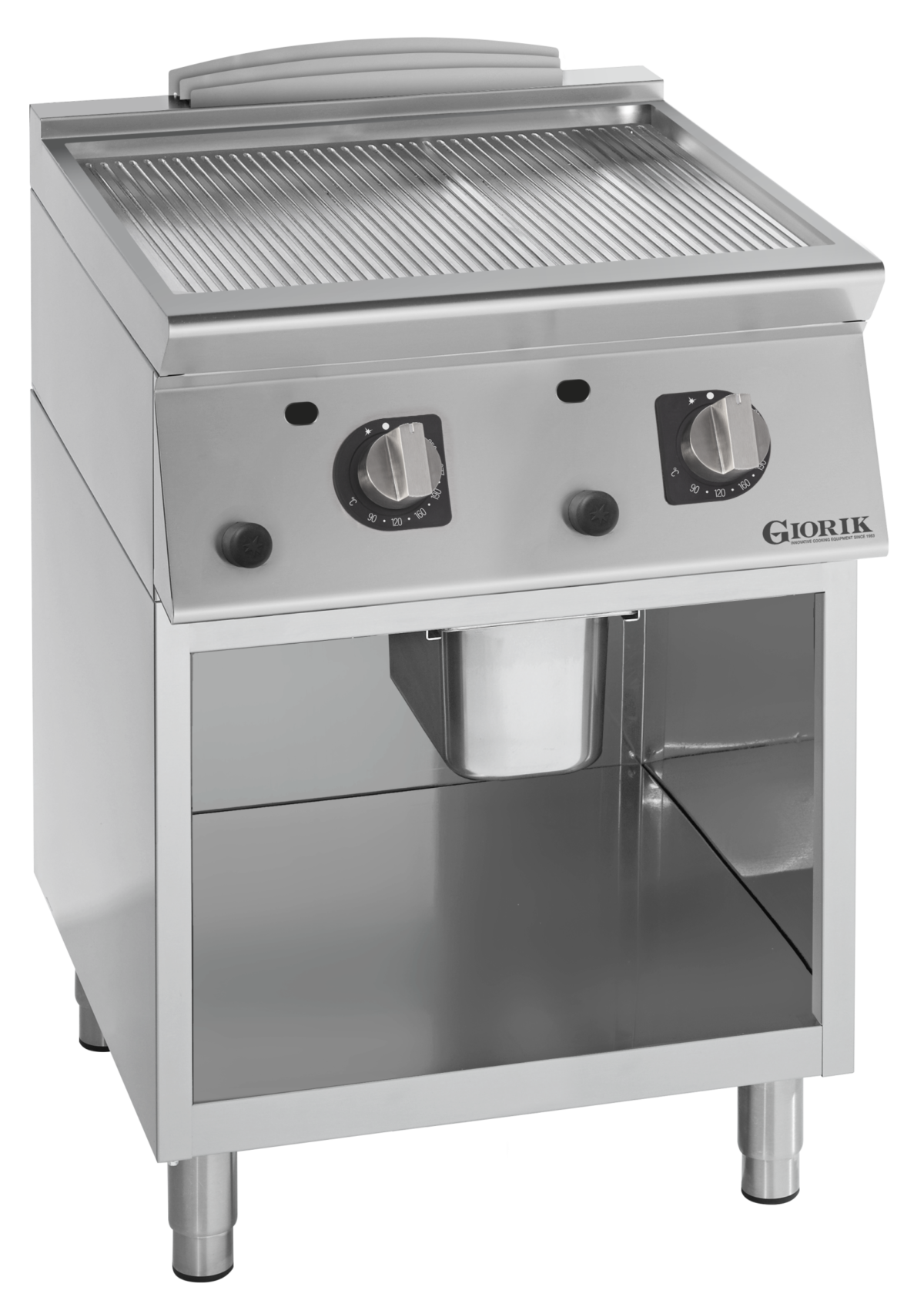 Giorik FRG73GCRX - 2 Zone Gas griddle - ribbed plate chrome plated