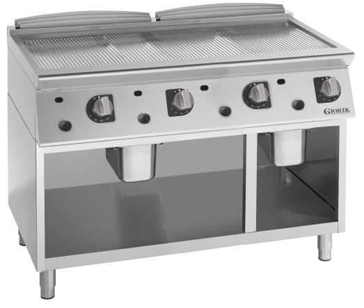 Giorik FRG76GCRX - 4 Zone Gas griddle - ribbed plate chrome plated