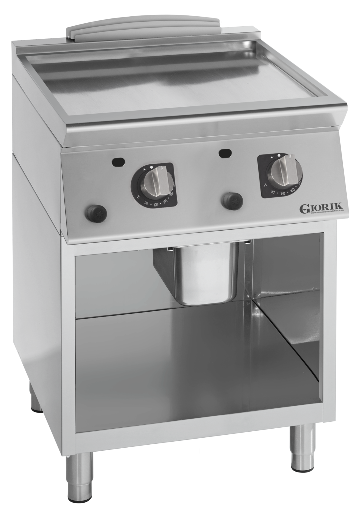 Giorik FLG73GCRX - 2 Zone Gas griddle - smooth plate chrome plated
