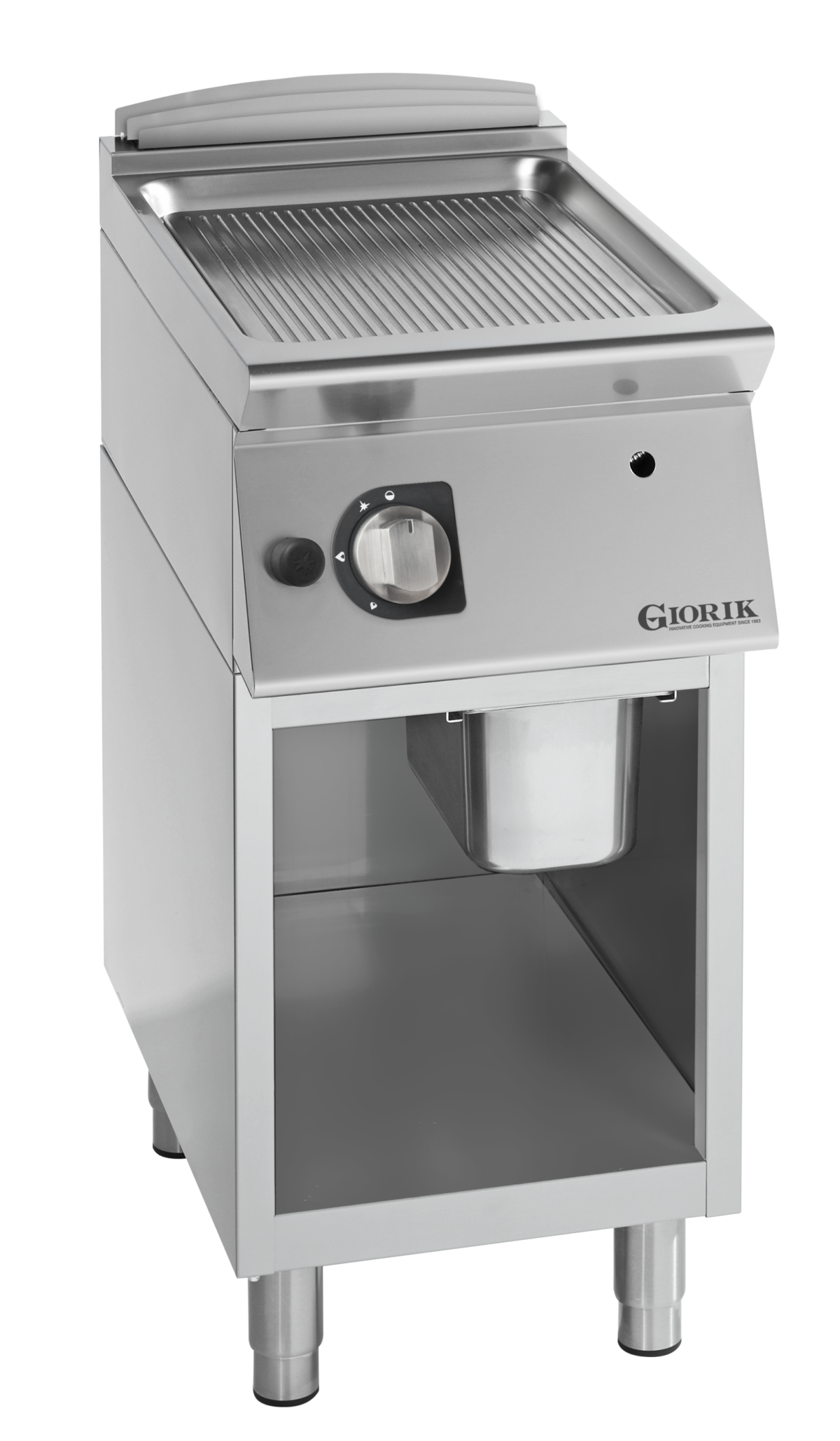 Giorik FRG72GCRX Gas griddle - ribbed plate chrome plated