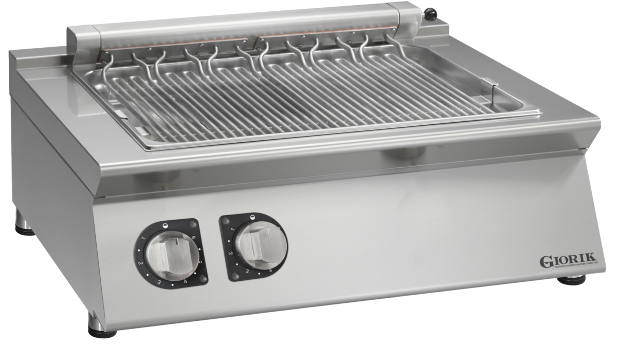 Giorik 70 Top GL74TE -2 Zone Electric radiant chargrill with water tray