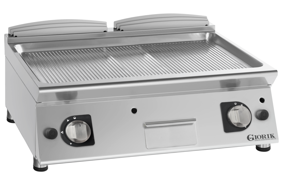 Giorik 70 Top FRG741TCRX - 2 Zone Gas griddle - ribbed plate chrome plated