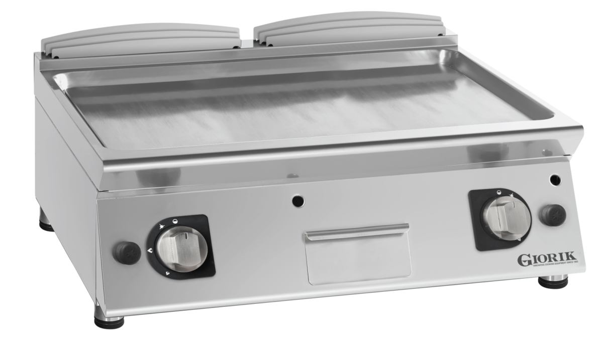 Giorik 70 Top - 2 Zone FLG741TCRX Gas griddle - ribbed plate chrome plated