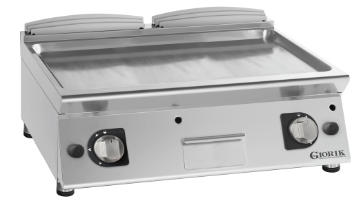 Giorik 70 Top - 2 Zone FLG741TCRX Gas griddle - ribbed plate chrome plated