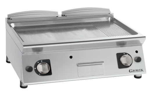 Giorik 70 Top FMG741TCRX - 2 Zone Gas griddle - 1/3 ribbed + 2/3 smooth chrome plated