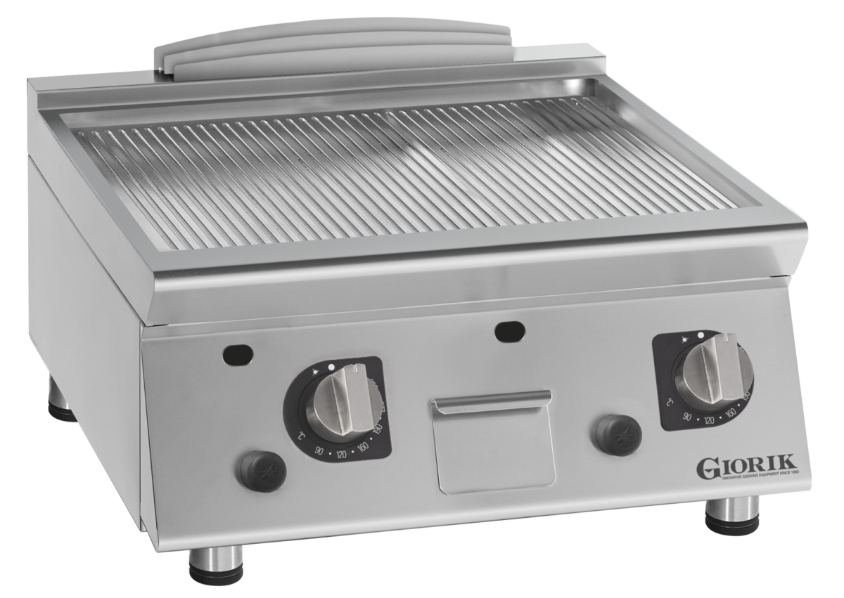 Giorik 70 Top FRG73TCRX - 2 Zone Gas griddle - ribbed plate chrome plated