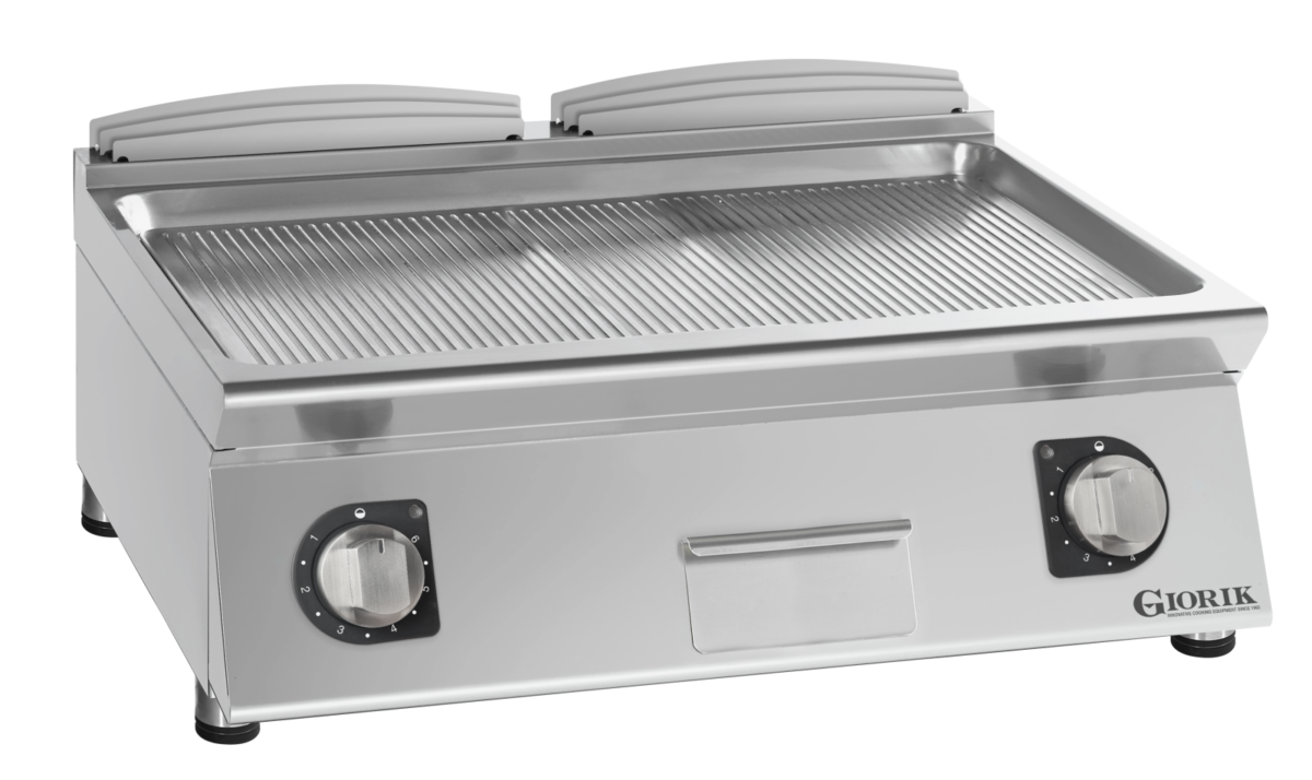 Giorik 70 Top FRE741TCRX - 2 Zone Electric griddle - Chrome Plated Ribbed plate