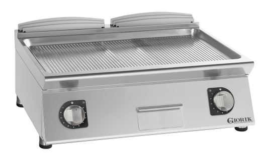 Giorik 70 Top FRE741TCRX - 2 Zone Electric griddle - Chrome Plated Ribbed plate