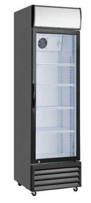 Chefs Range GDSP338VH/B - 338 Ltr Glass door fridge merchandiser